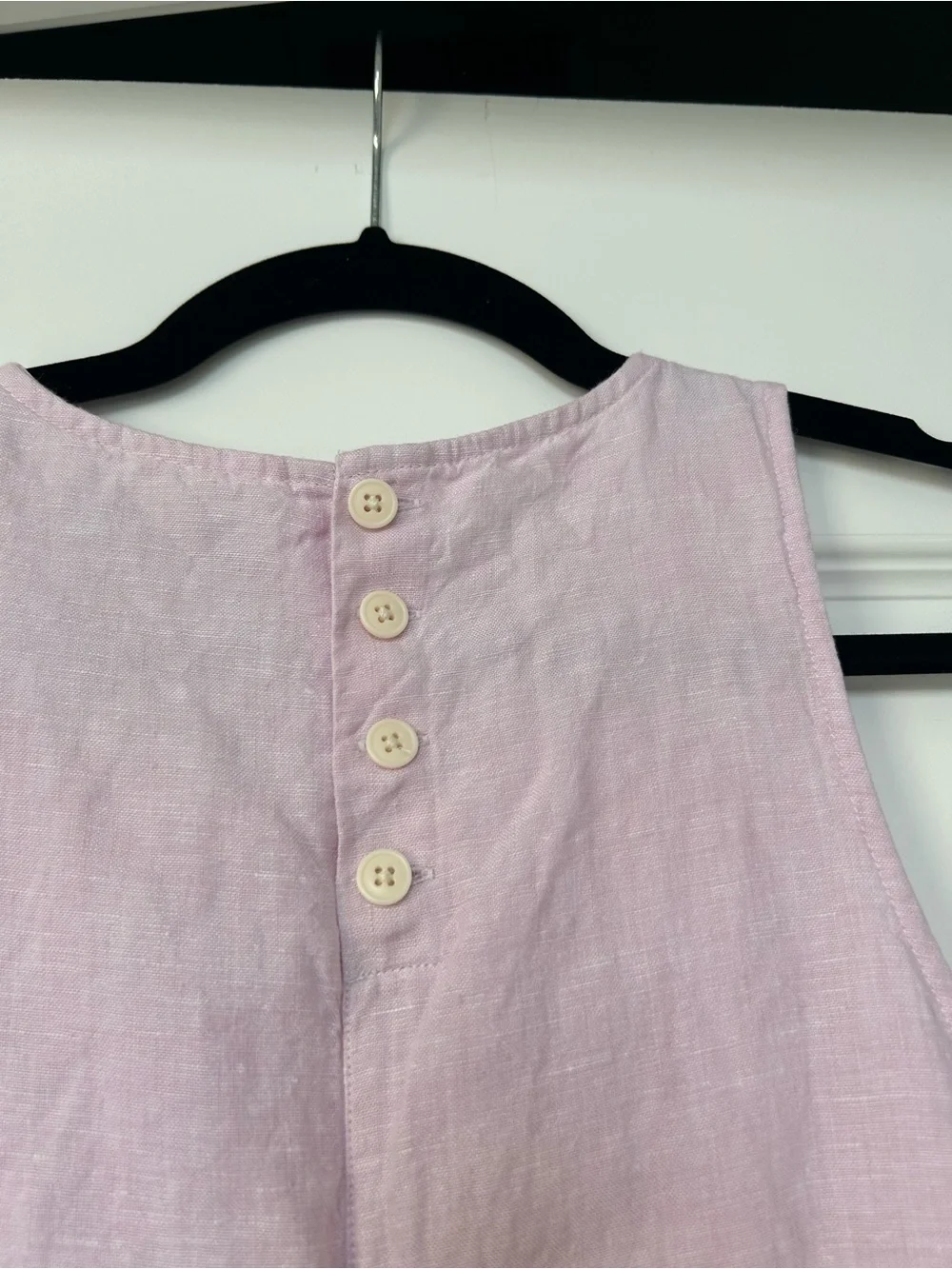 J.Crew Pink Sleeveless Linen Dress